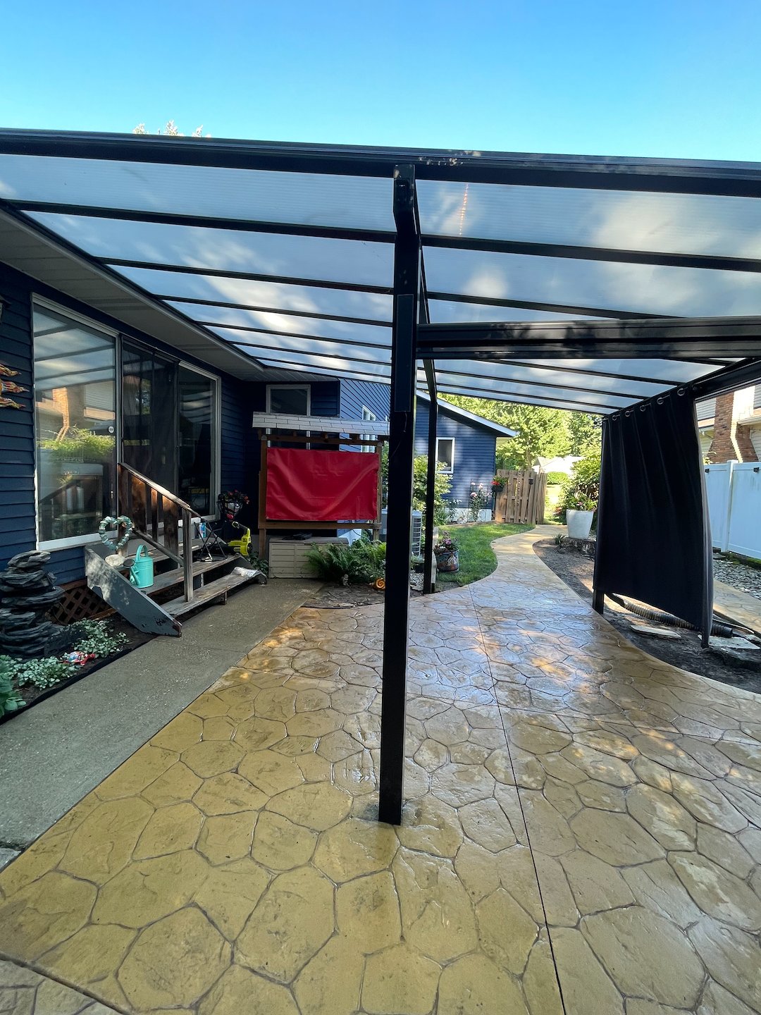Painesville Residential Pressure Washing | Stamped Concrete Patio | Driveway & Walkway Cleaning