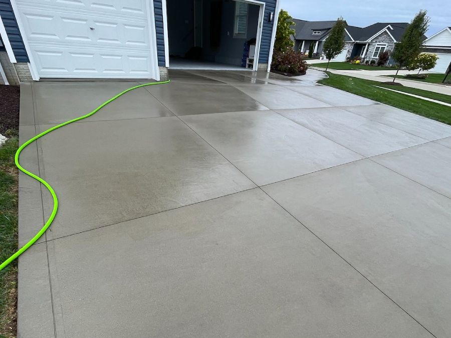 concrete driveway cleaning in Northeast Ohio — Tsunami Softwash Pro