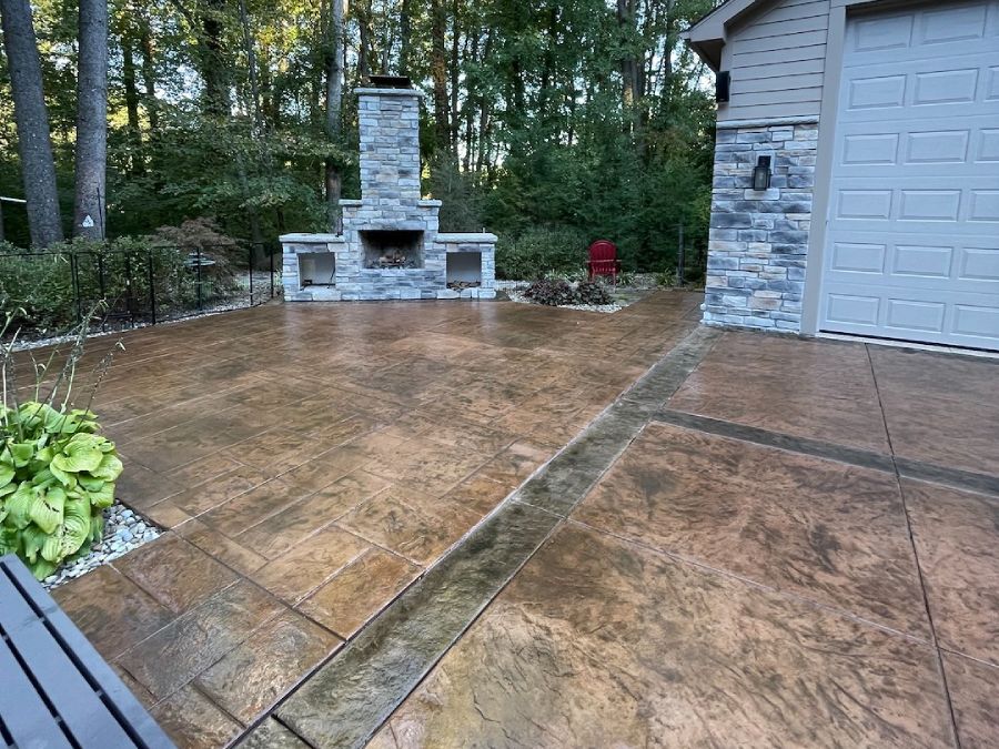 stamped concrete cleaning Northeast Ohio